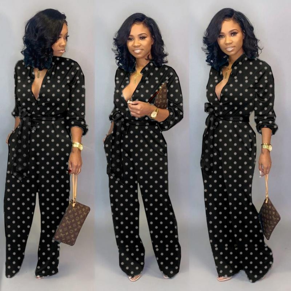 PRINTED FLOW JUMPSUIT